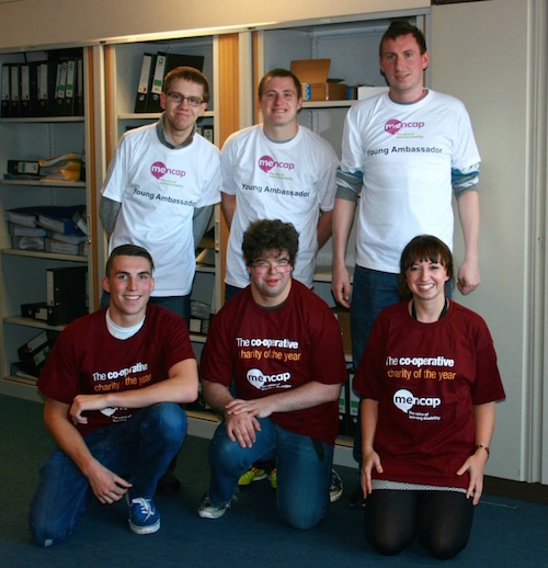 Sam (front row, centre) with his team mates