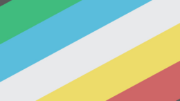 A graphic depicting the Disability Pride Month flag